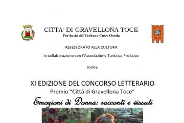Concorso letterario Emozioni di donna: racconti e vissuti - XI edizione