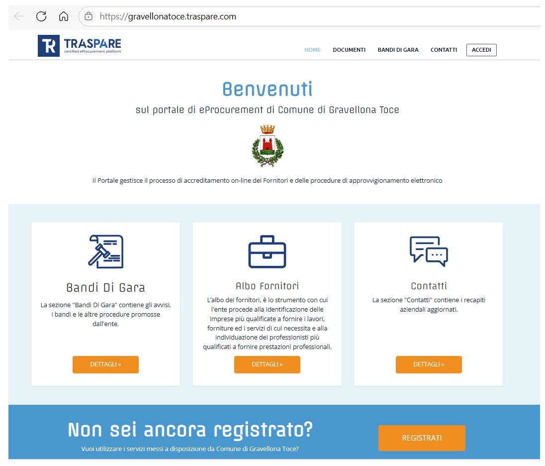 Piattaforma Traspare Gravellona Toce