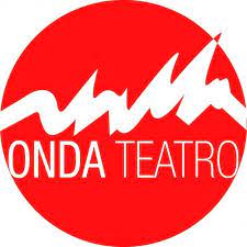 Logo dell'associazione Onda Teatro raffigurante il nome in tondo rosso