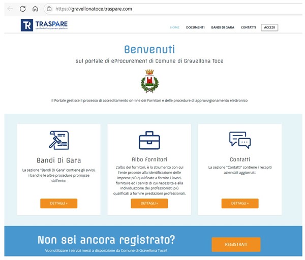 Piattaforma Traspare Gravellona Toce