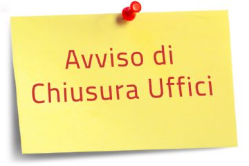 Chiusura ufficio Servizi alla persona e Biblioteca Civica