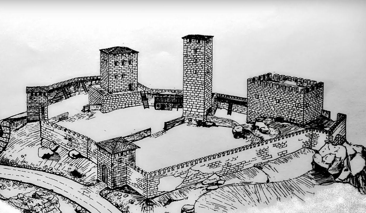 schizzo castello del Motto 